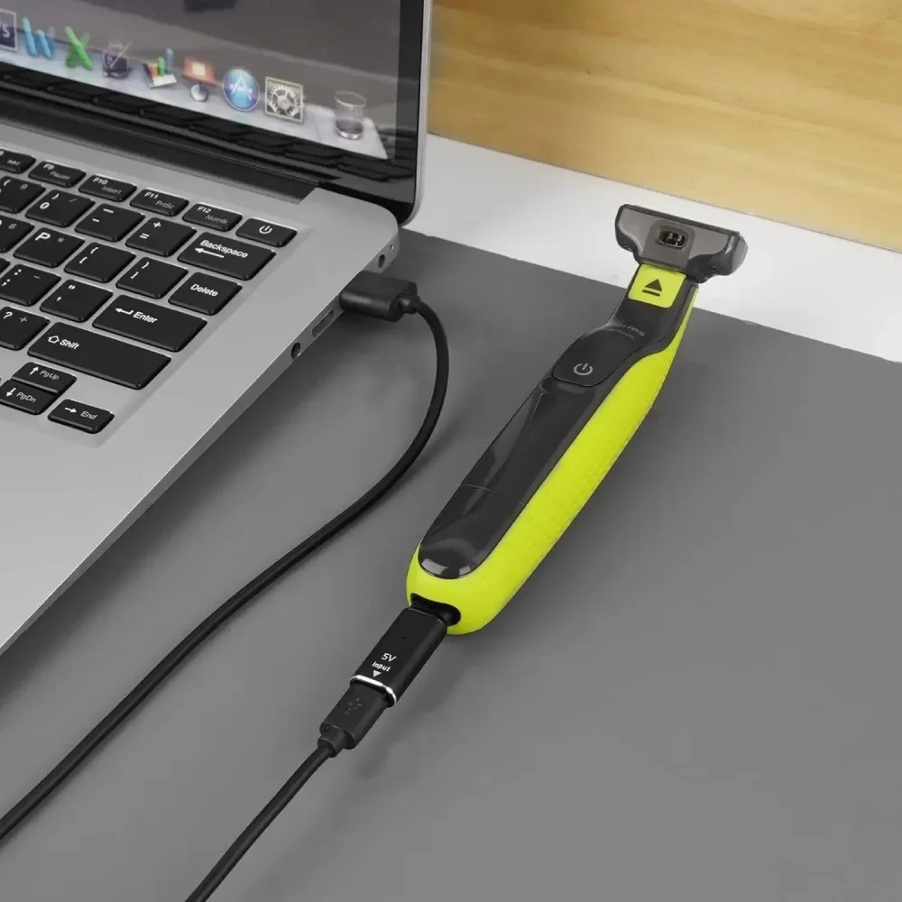 5V Type-C Shaver Adapter Charging Converter for Philips Norelco OneBlade QP2724 QP2834 BT3230 MG7910 MG5910 X3001 X3052 Shaver