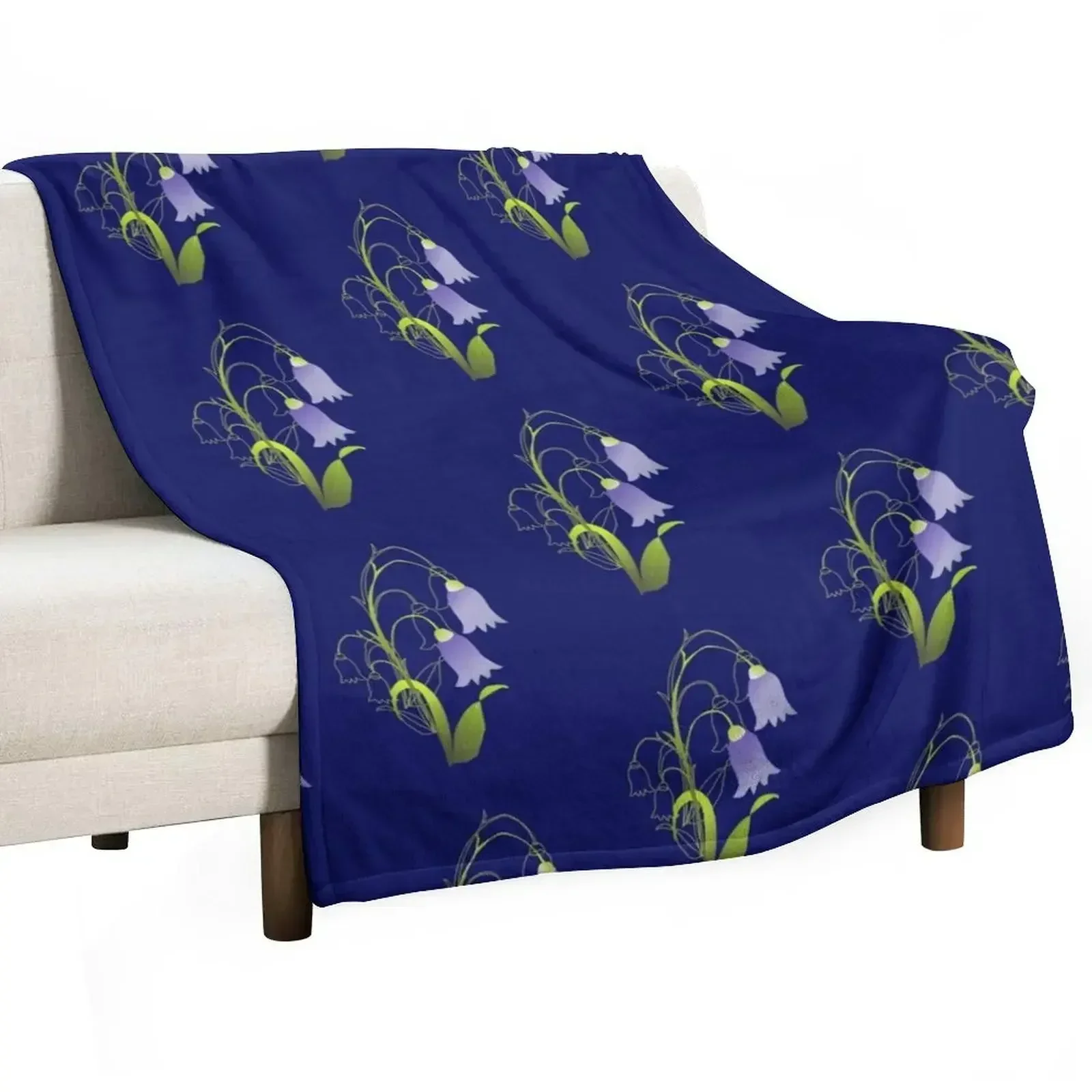 Bluebells Throw Blanket Bed Fashionable For Sofa Thin Plaid heavy to sleep Blankets