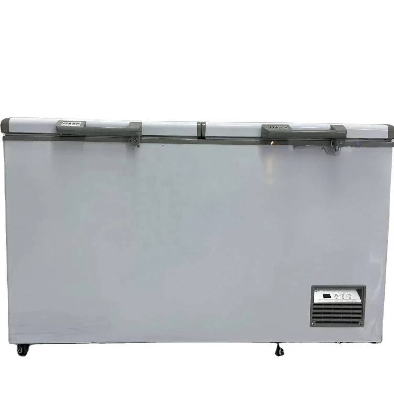 

l # forSupermarket Big Capacity Top Open Folding Double Door Commercial Chest Freezer Adjustable