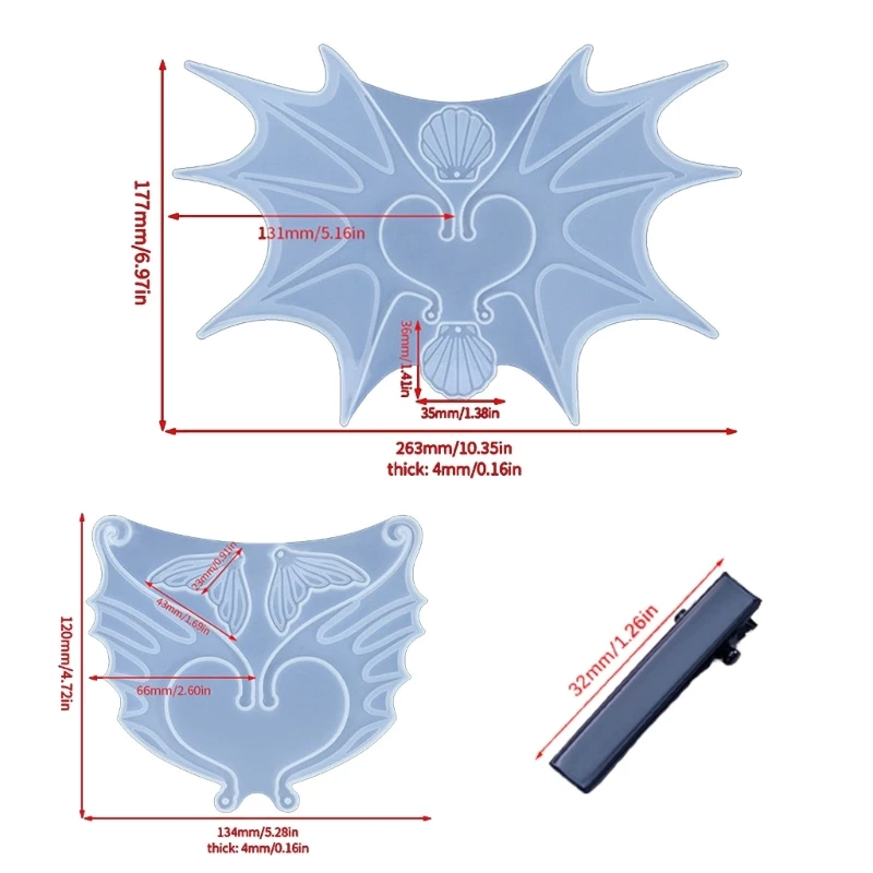 Wing Tail Combined Earring Combination Ornament Molds Epoxy Jewelry Mold Resin Casting Pendant Mold Suitable for Diy Dropship