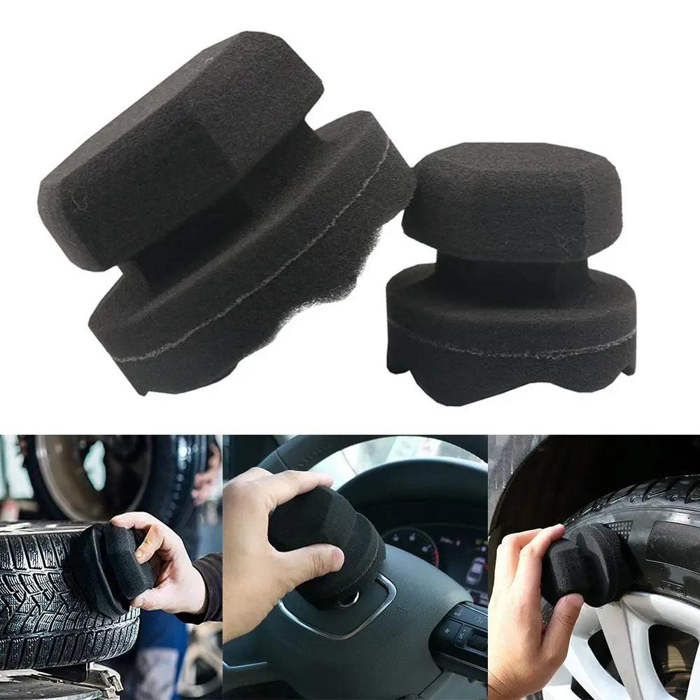 

Car Polishing Waxing Sponge Hexagonal Grip Applicator Car Detailing Hand Tire Wax Sponge High Density Foam Sponge For Auto