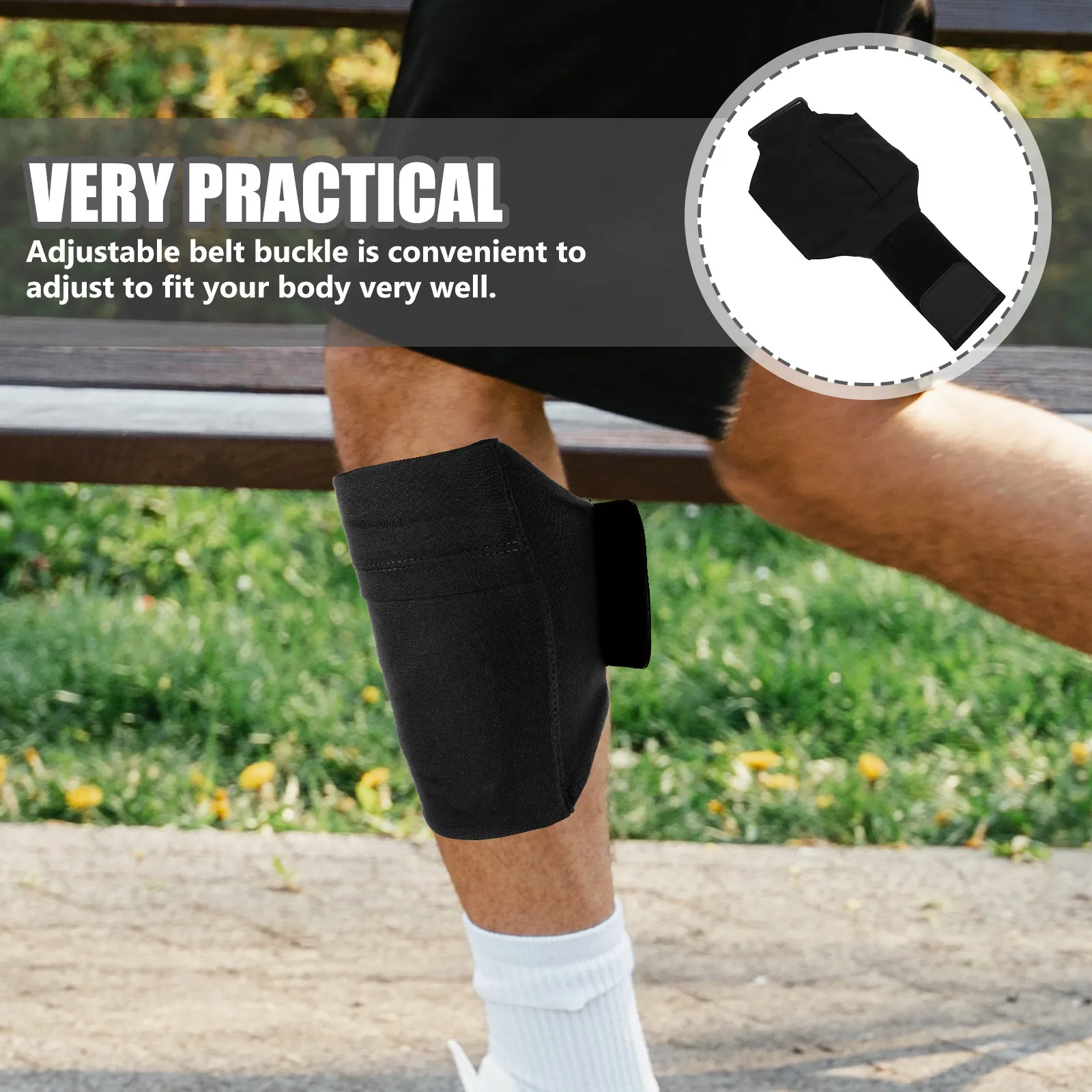 

Комплект из 2-х спортивных сумок на бедро для телефона с эластичным регулируемым ремнем, нескользящий, для активного отдыха и бега