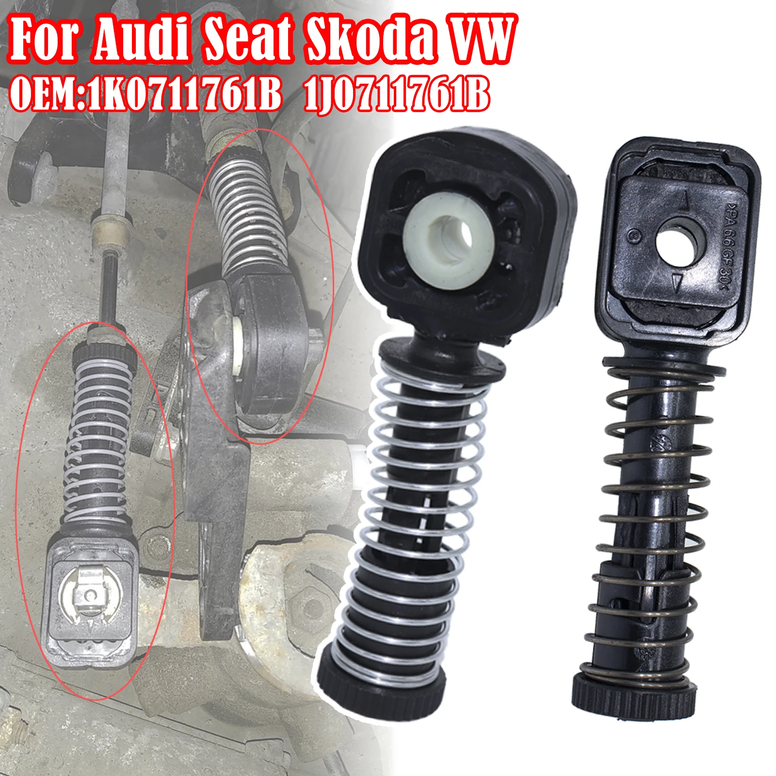 

Gear shift linkage For Audi Seat Skoda VW Manual Gearbox Shaft Selector Change Lever Shifter Cable Linkage Rod End 1K0711761B