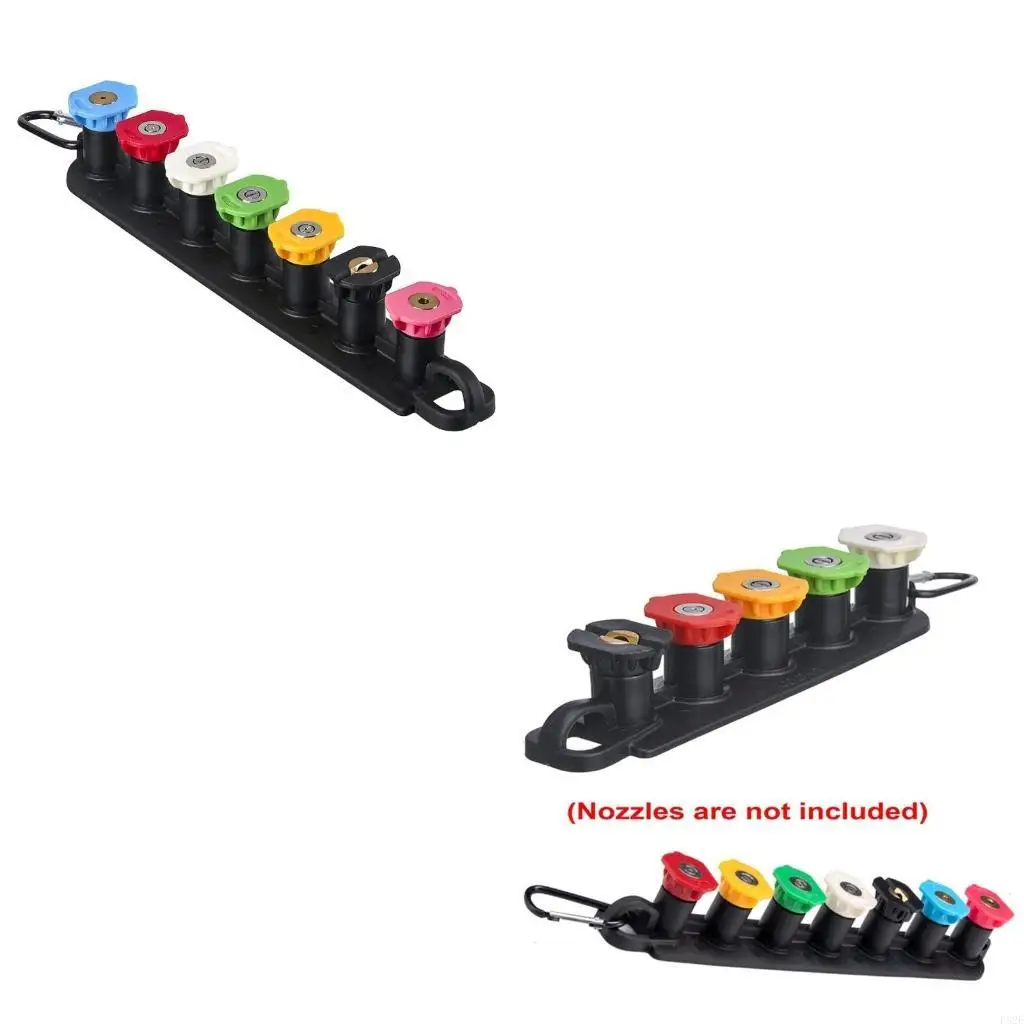 P82E Cleaning Nozzle Socket 7/5-color Fan-shaped Linear- Bracket High-pressure Water Nozzle Holder