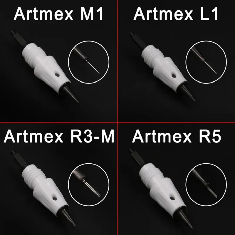 MTS Therapy System R1/R3/R5/F5/F7 Microneedle for Artmex V6/V8/V9/V11 Tattoo Cartridge Needles Nano Needle