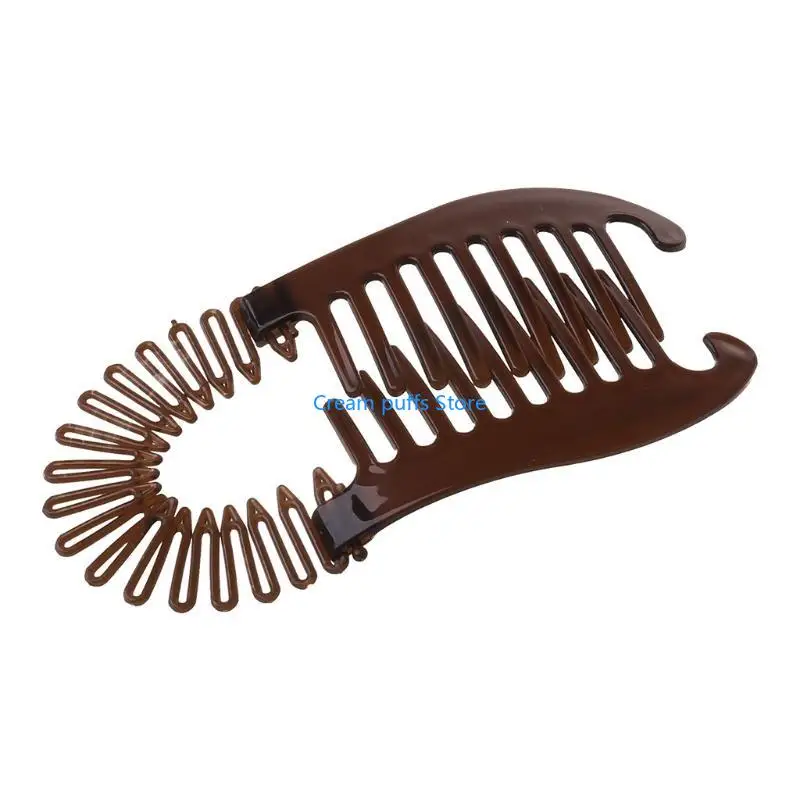 50LE Ponytail Banana Holder Clincher Combs Banana Hair Comb Clips Girls Women