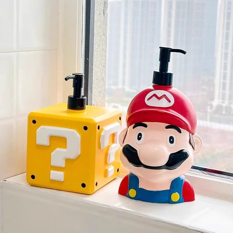 

Hot New Cute Marios Press Bottle Shower Gel Bottle Empty Bottle Hand Sanitizer Separate Creative Cartoon Gift Bathroom Supplies