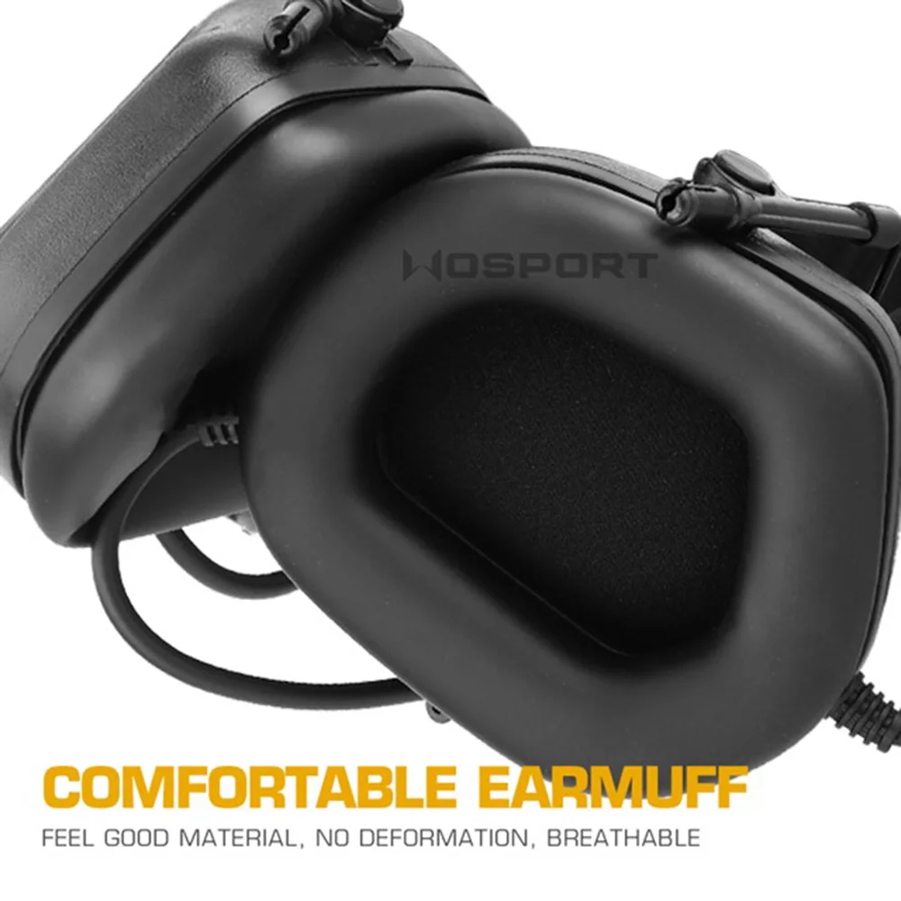 Tactical Airsoft Headset (Without Sound Pickup and Noise Reduction) Military Shooting Protection Earmuffs Wargame