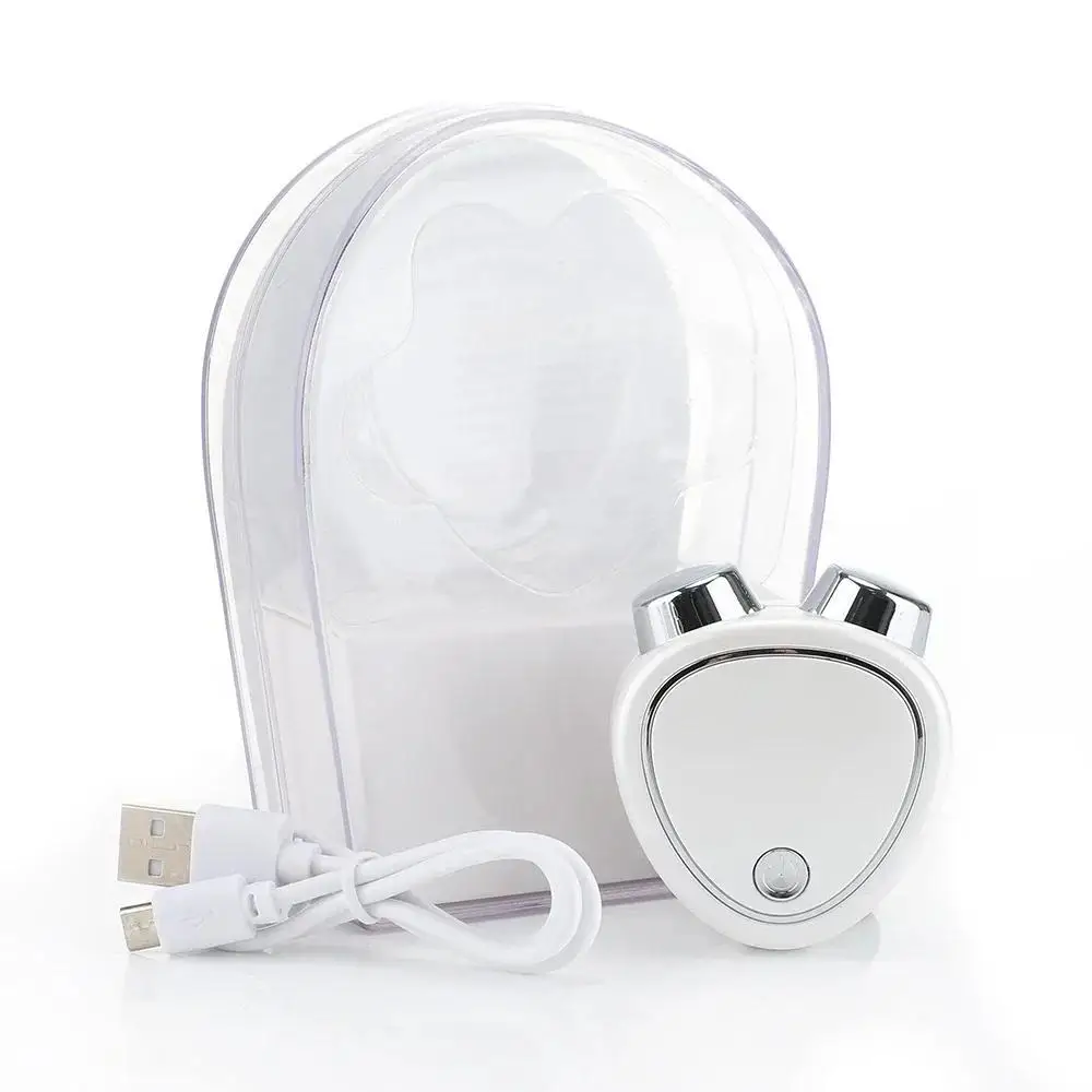 Elektryczny masażer do twarzy, przeciwstarzeniowe urządzenie napinające skórę z mikroprądem i wibracjami do liftingu i ujędrniania twarzy