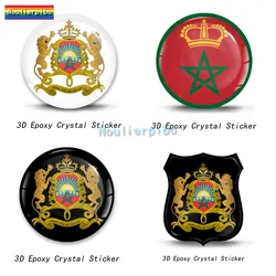 Autocollant créatif 3D avec logo de l'armée de l'air marocaine, décalcomanie en vinyle imperméable, élection, voiture, moto, casque, ordinateur portable, téléphone