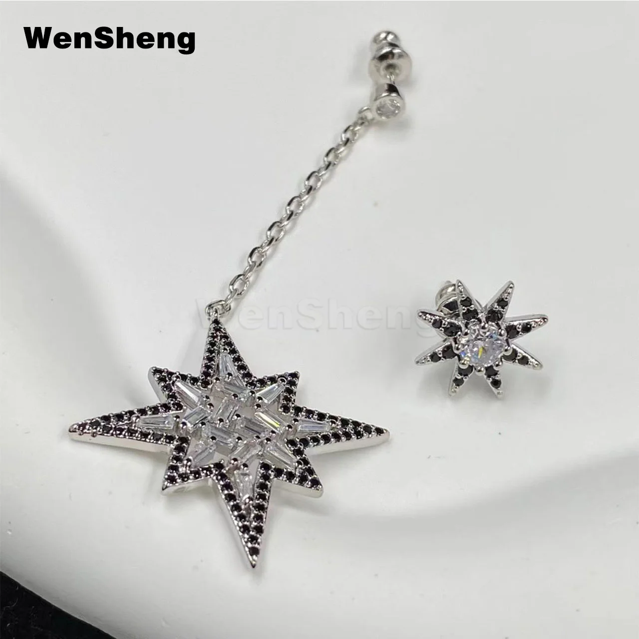 

2022 Fashion Accessories Shiny Stars With Long Earrings For Women's Banquet Jwelry Gifts