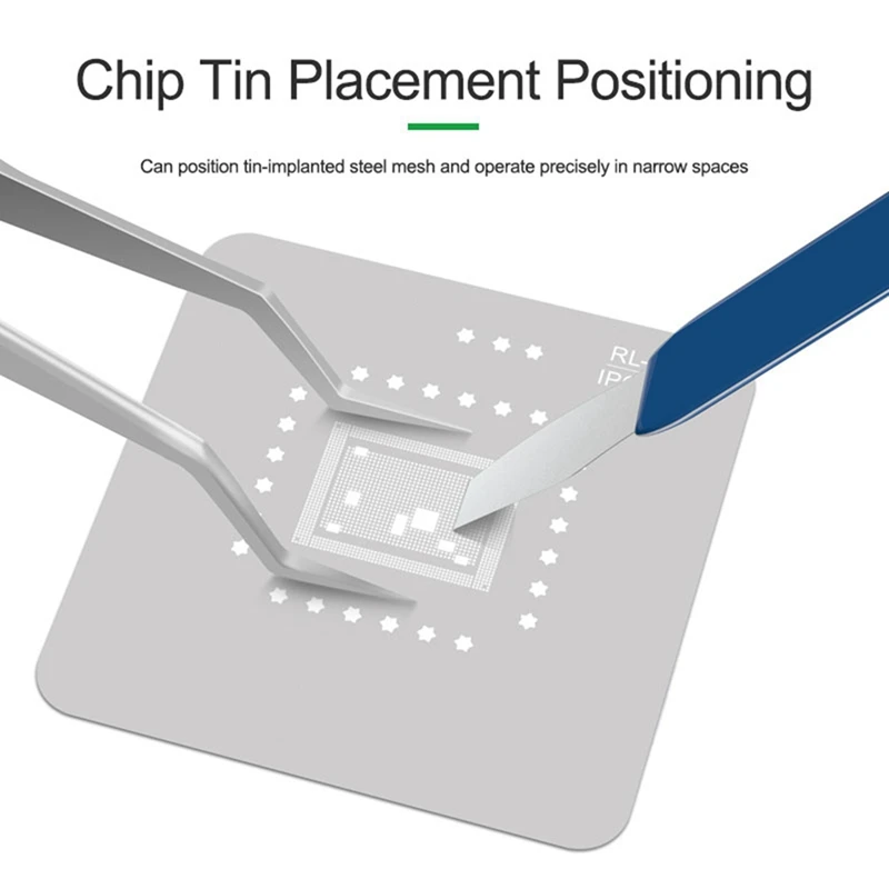 Pinzas 3D de ST-20 de alta precisión, pinzas superduras para plantar, Chip IC de estaño, herramientas de reparación de teléfonos, fácil de instalar