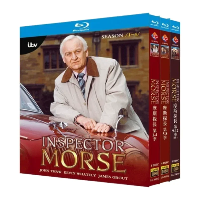 Inspector Morse Komplette Serie 1-12 Blu-ray Disc Box-Set Britisches Krimi-Drama