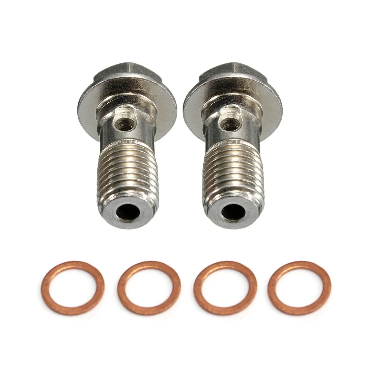 Boulons Banjo M10 x 1.25 en Acier Inoxydable pour Moto, Vis d'Intervalles Maître de Frein, Tuyau d'Étrier, Boulon d'Embrayage Hydraulique