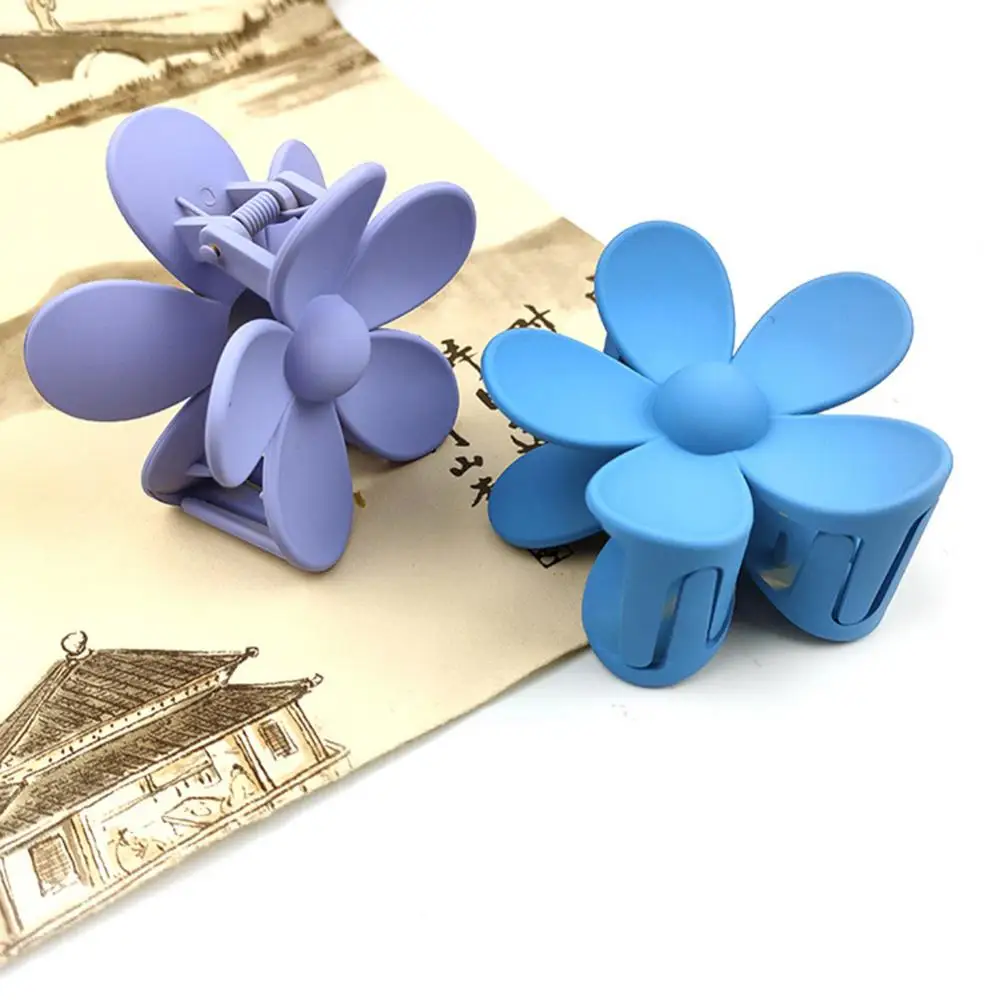 1/2/3pcs Fashion Large Flower Claw Clips For Women Sweet Matte Dasiy Hairpins Clamps Headwear Barrette Hair Accessories