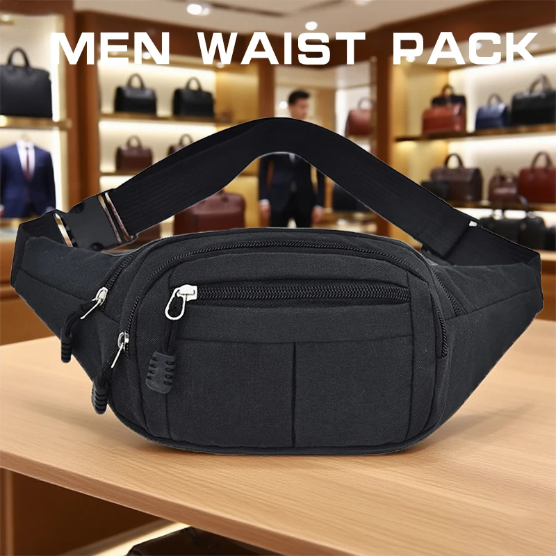 Men's Waist Pack Nylon Sport Fanny Bags Boy Drop Leg Bags Hip Bum Belt Bag Travel Riding Motorcycle Crossbody Purse Pouch