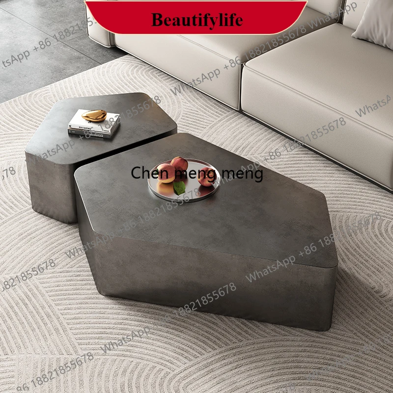 

Японский элитный набор кофейных столиков: коричневый, декоративный, низкий, узкий кофейный столик для гостиной, современная мебель для дома