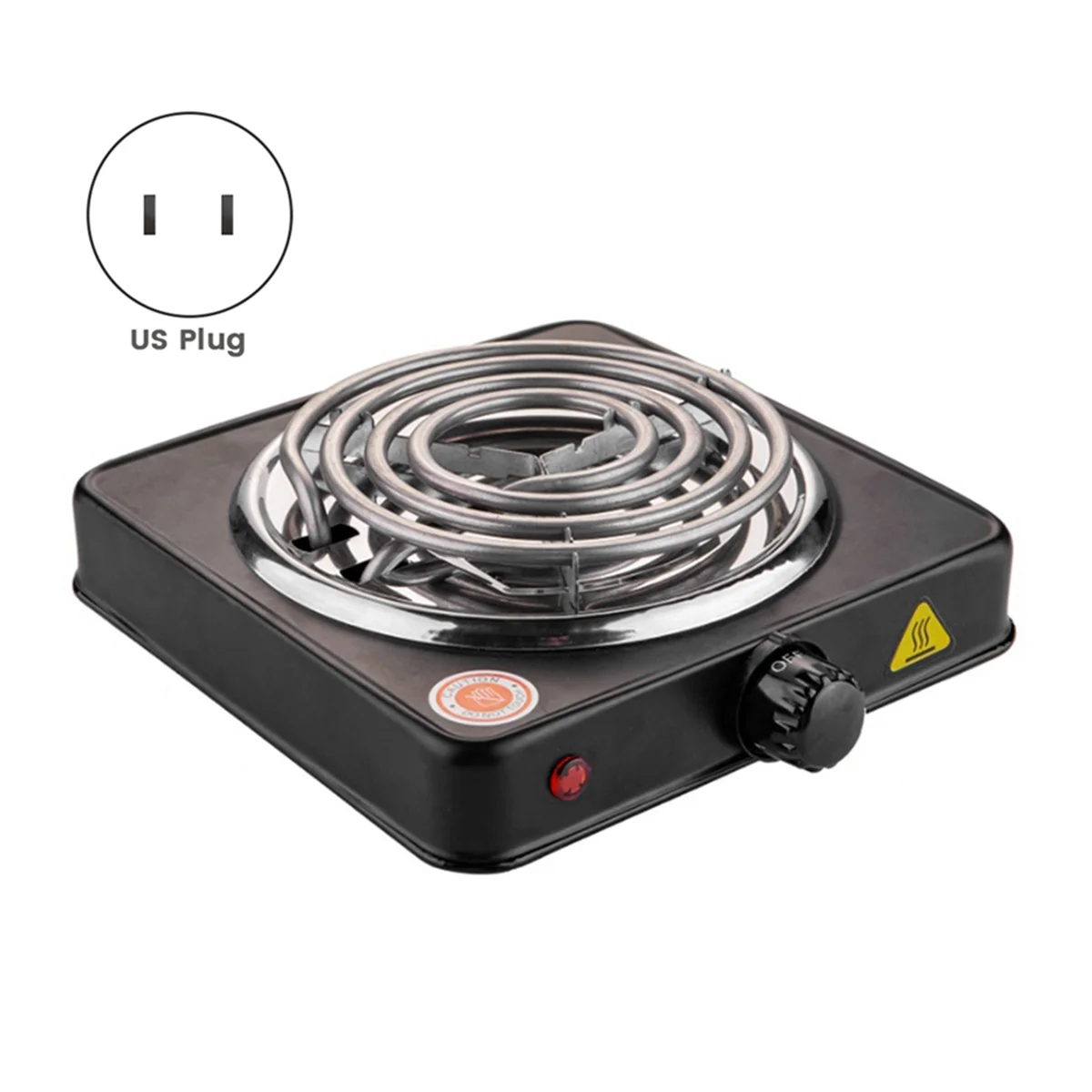 Electric Furnace Household Mini Single Disc Burner Portable Hot Plate Mosquito Incense Furnace US Plug