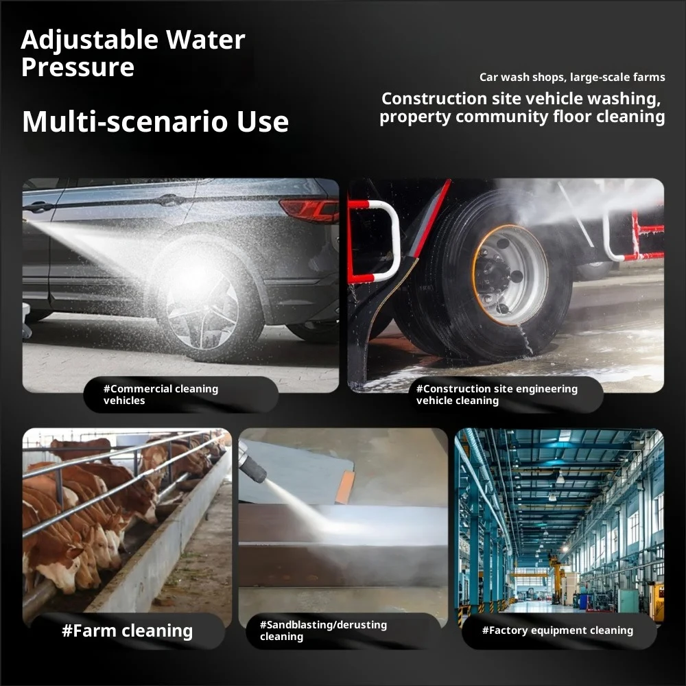 500Bar High-Pressure Water Gun - Automatic Control Tool for Car Detailing & 150-200Bar Sewer Pipe Cleaning Machine
