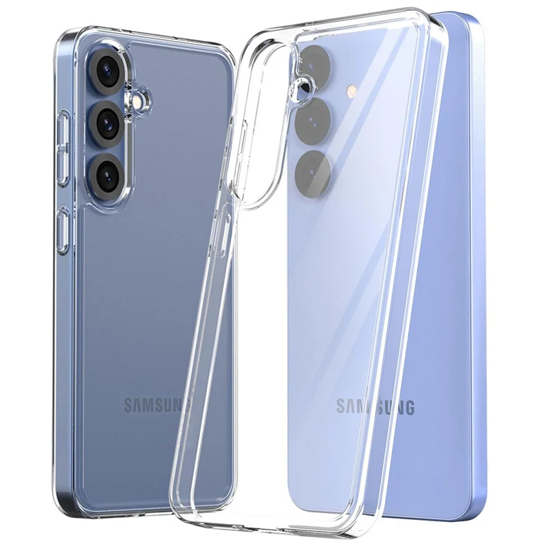 Clear Phone Case For Samsung Galaxy S23 S24 Ultra S25 Edge Silicone Soft Back Cover For Samsung S23 S22 Plus S21 S20 Fe Case