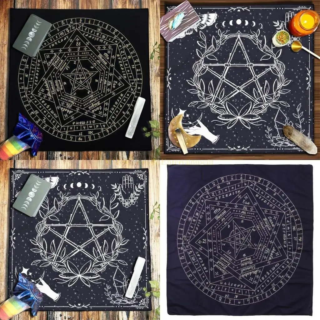 

31BE Square Altar Board Game Cards Pad Table Cloth Metaphysical Board Game Mat