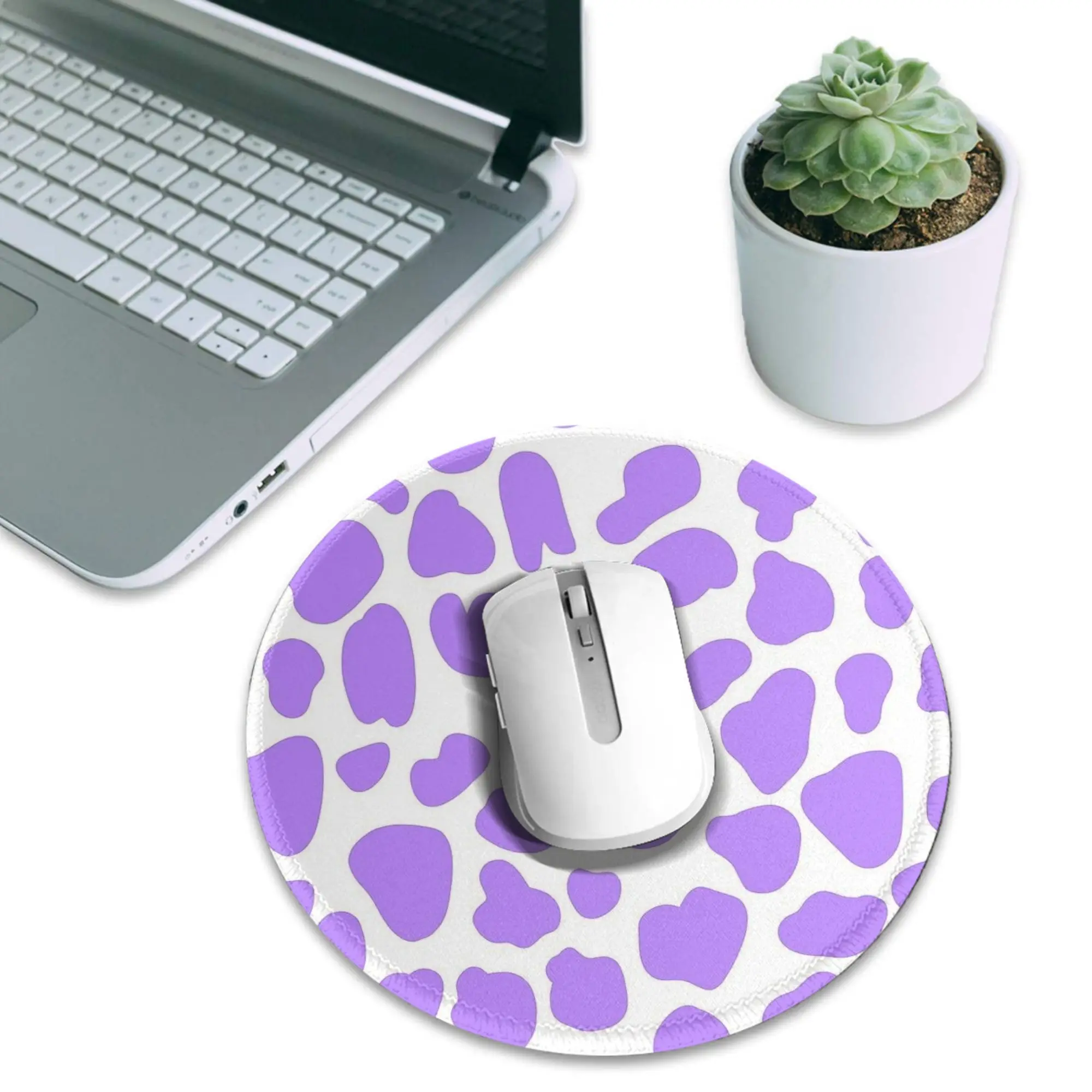 Purple Cow Hide Print Pattern Mouse Pad Computer Keyboard Mouse Mat Gamer PC Laptop Desk Mat Office Accessories Table Mats