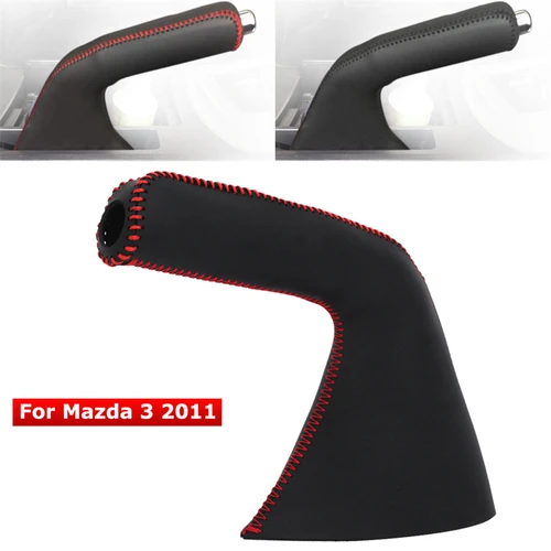 Imagen 1 del producto Funda para empuñaduras de freno de mano de coche, funda protectora para empuñaduras de coche Mazda 3 2011, engranajes de coche, funda protectora para freno de mano, decoración de coche