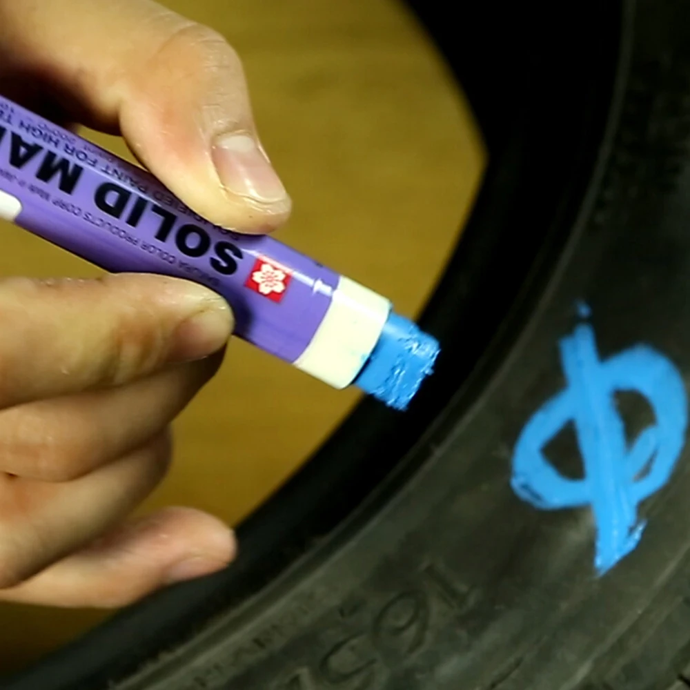1pcs Japan Sakura Solid Paint Pen Waterproof XSC Industrial Metal High Temperature Tire Marker Permanent Office Supplies image 5