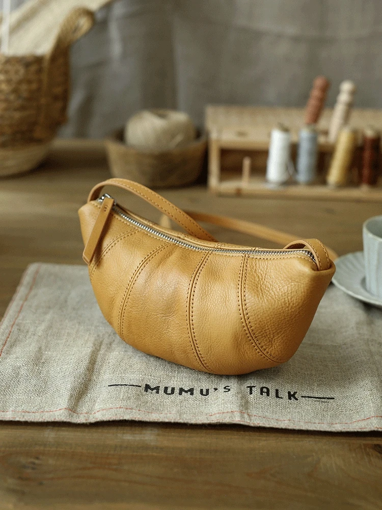 PNDME weekend daily light genuine leather stitching women's small shoulder bag handmade soft cow leather ladies crossbody bag