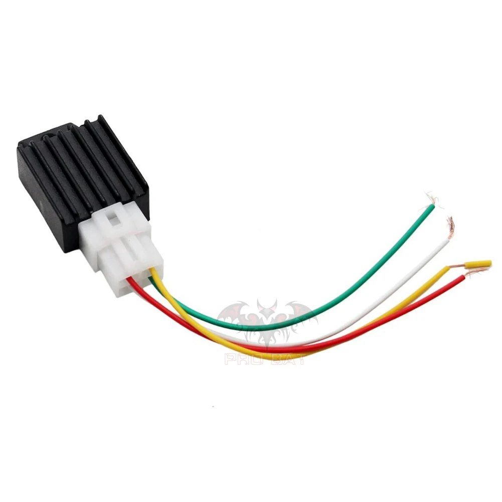 4 Pin Voltage Regulator Rectifier 12v Cable Wire Connector 50cc 70cc 90cc 110cc 125cc 150cc Gy6 4-Stroke Scooter Moped TaoTao