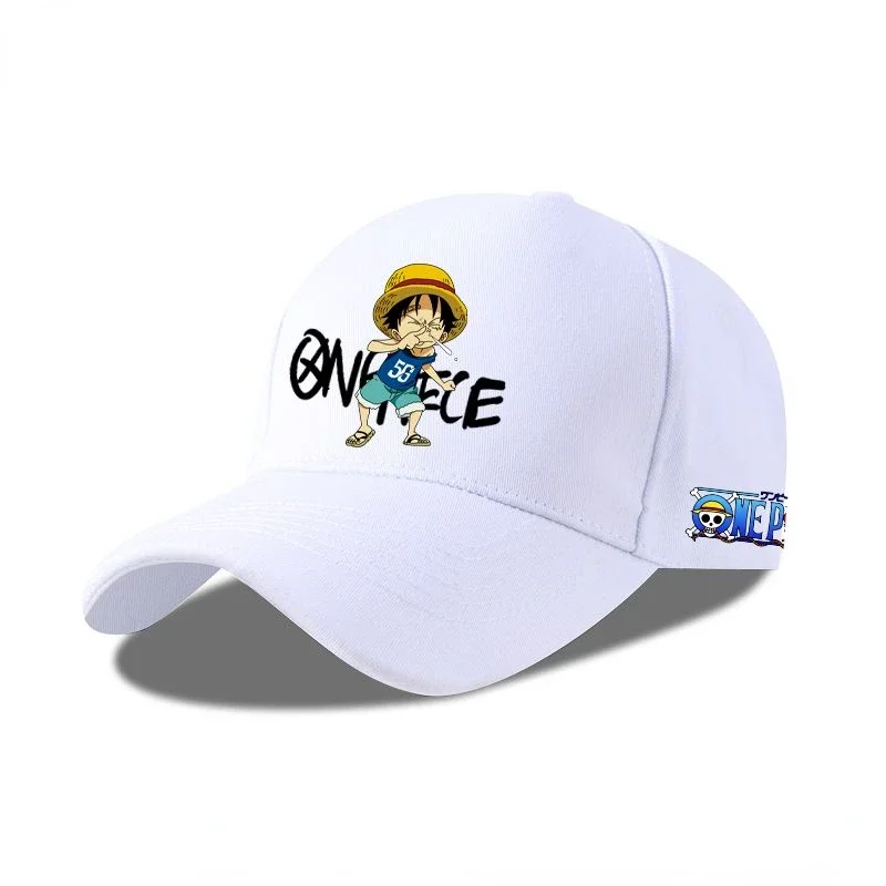 Luffy Ace cartoon peripheral anime baseball cap One Piece Zoro peaked cap summer sun protection and UV protection sun hat gift