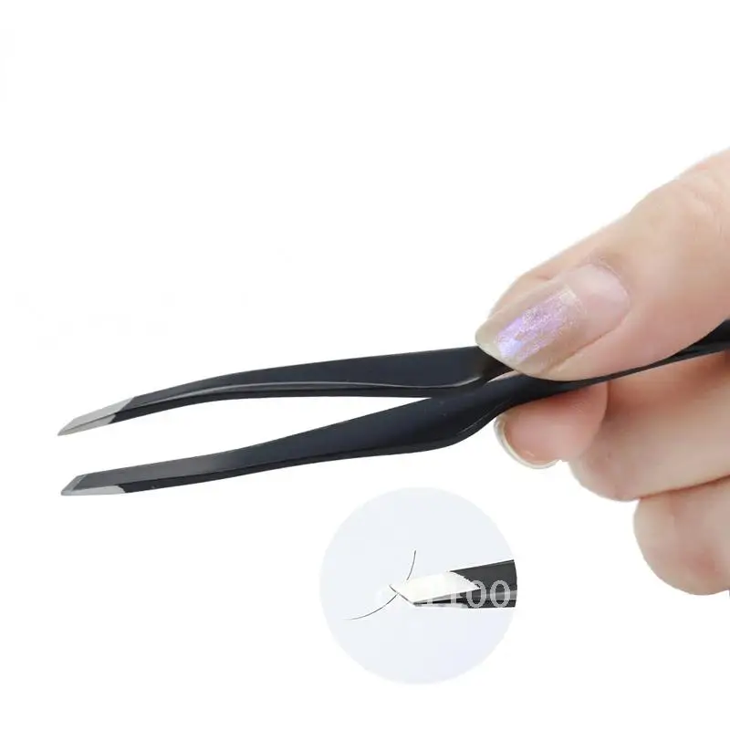 10 Pcs ความงามสแตนเลสสตีลคิ้วตัดคลิปขนตา Double Eyelids Stick ดาบประเภทแต่งหน้าแหนบขายส่ง