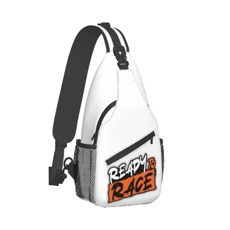 Mode bereit zu Rennen Schlinge Cross body Rucksack Männer Motorrad fahrer Rennsport Sport Schulter Brusttaschen für unterwegs