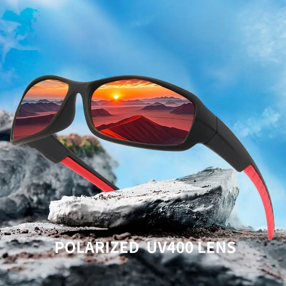 نظارات شمسية كلاسيكية عالية الجودة مضادة للوهج وحماية من الأشعة فوق البنفسجية 400 للقيادة، تصميم رياضي، نظارات ركوب الدراجات خفيفة الوزن للقيادة