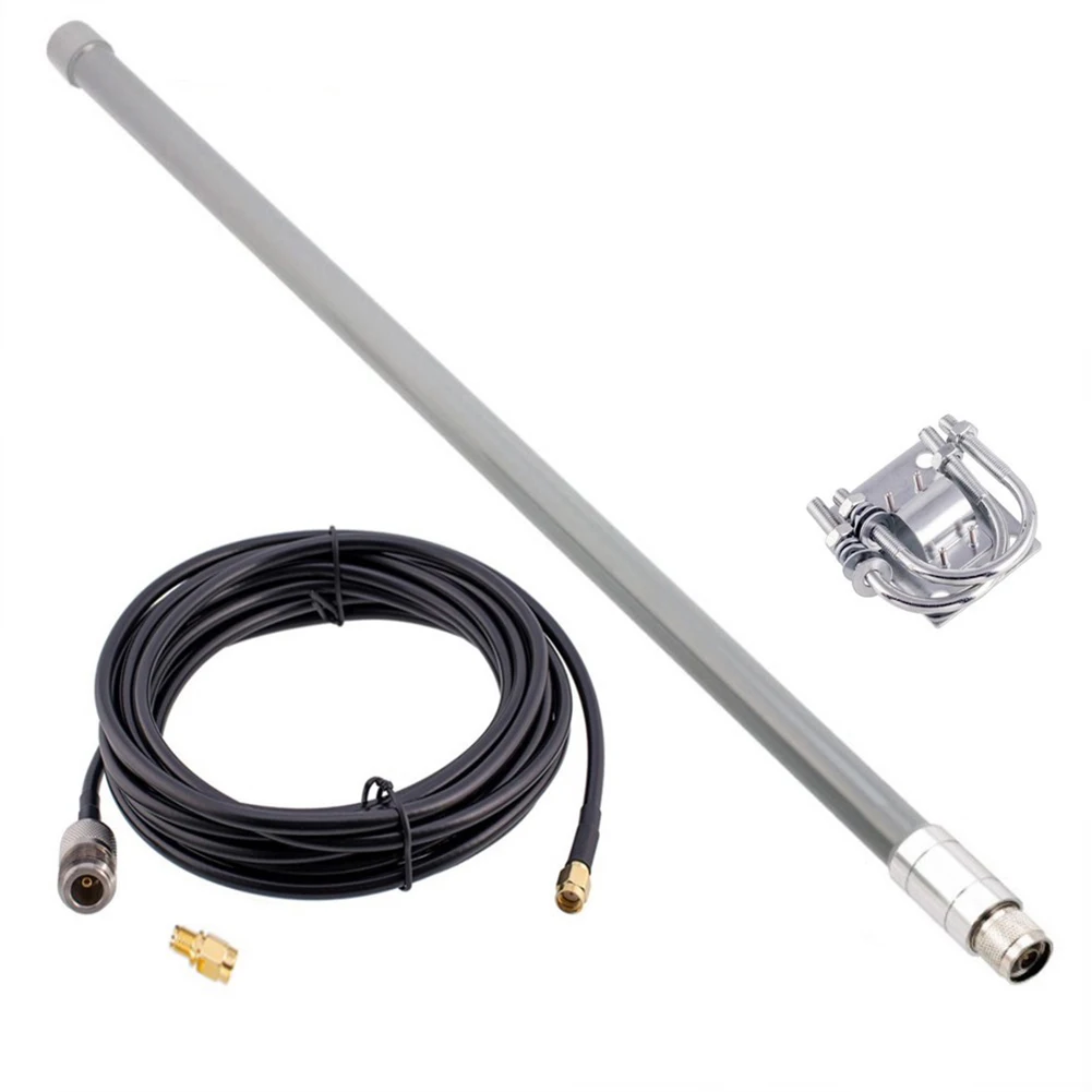 Für LORA Antennen-Antennen-Kit, 50 Ohm, 550 mm, 12 dBi, 868–915 MHz, Fiberglas, RG58, Einzelkerndraht, vertikale Polarisation – Detail 6