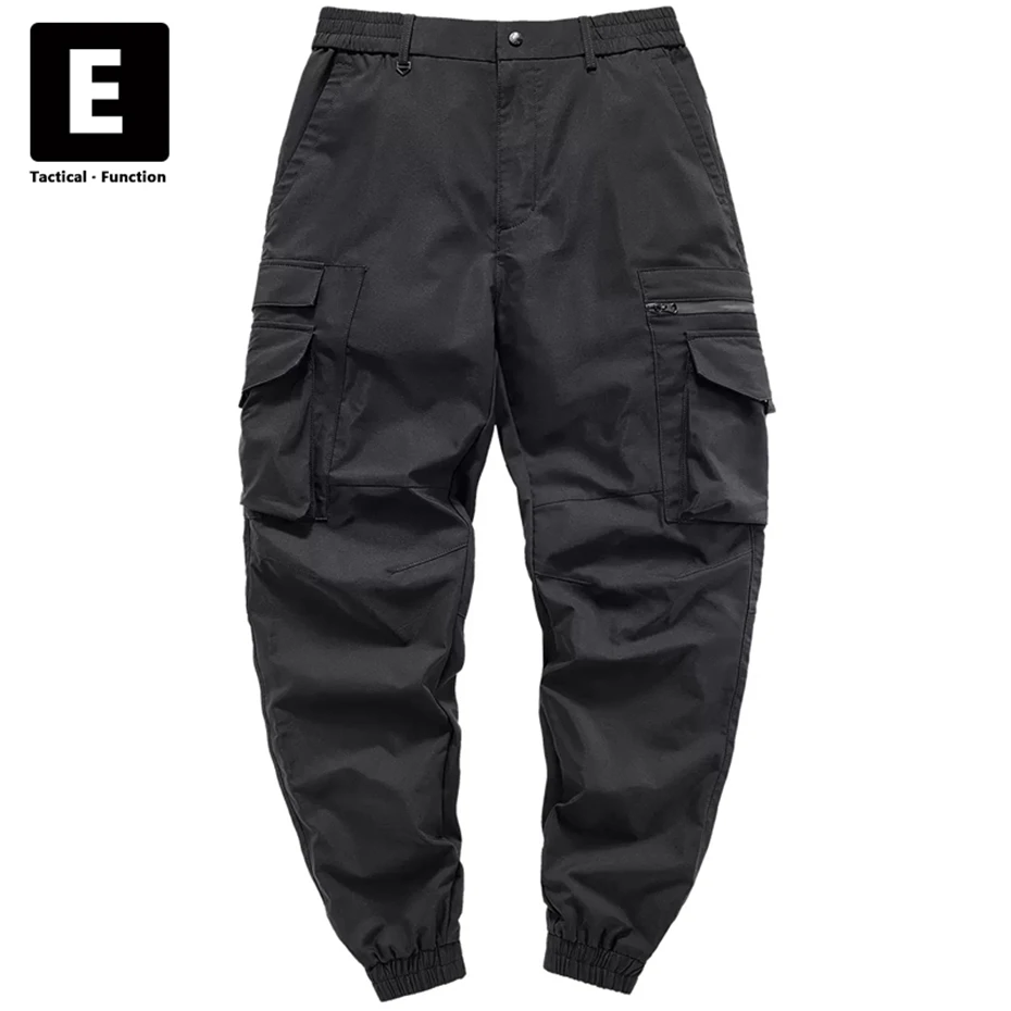 

Joggers Men Streetwear Sweatpants Pencil Pants Summer Autumn Function Multi-pocket Cargo Pants Harajuku Trousers Elastic Waist
