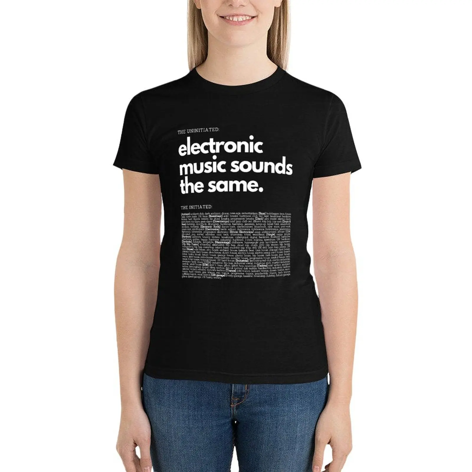 Electronic Music Genre Funny Techno T-Shirt graphics korean fashion shirts graphic tees ariat shirts for Women