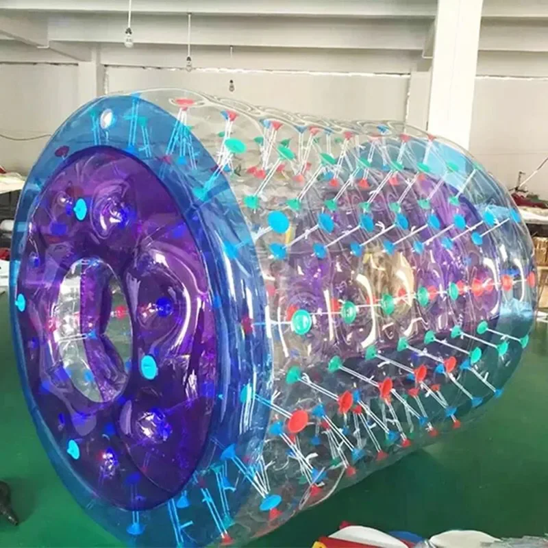

3x2.4m Multicolour Inflatable Water Roller Ball Human Hamster Zorb Ball Water Wlaking Ball Come With a Pump