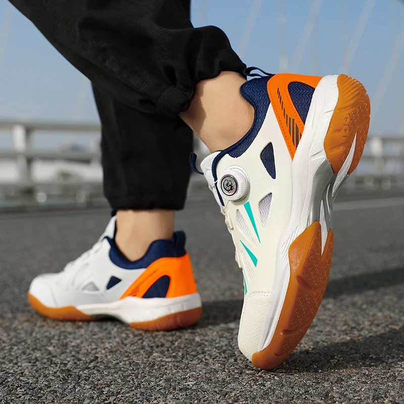 Calçados esportivos masculinos essenciais para treinamento de vôlei e badminton, antiderrapantes, resistentes ao desgaste, de alta qualidade e confortáveis 37-44