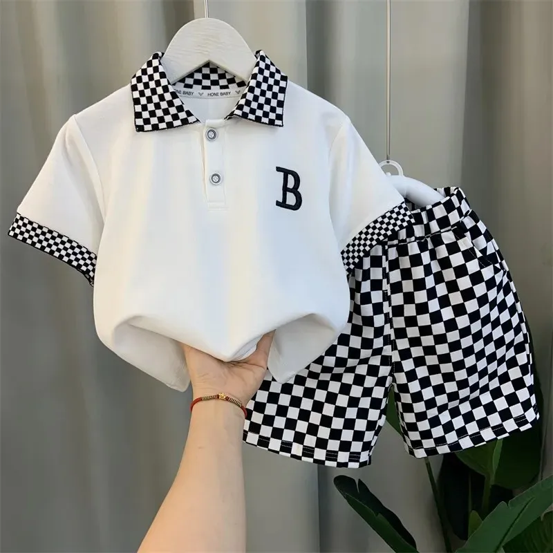 

Summer Children's Clothing Baby Boy Clothes Kids Outfits Set Fashion Shirt + Shorts 2-Piece Set Birthday Outfits 2-9 Years Wear