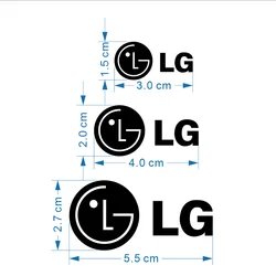 Pegatina de Metal LG de alta calidad, pegatina con logotipo para Monitor de refrigerador y lavadora, pegatina para teléfono móvil, pegatina para electrodomésticos