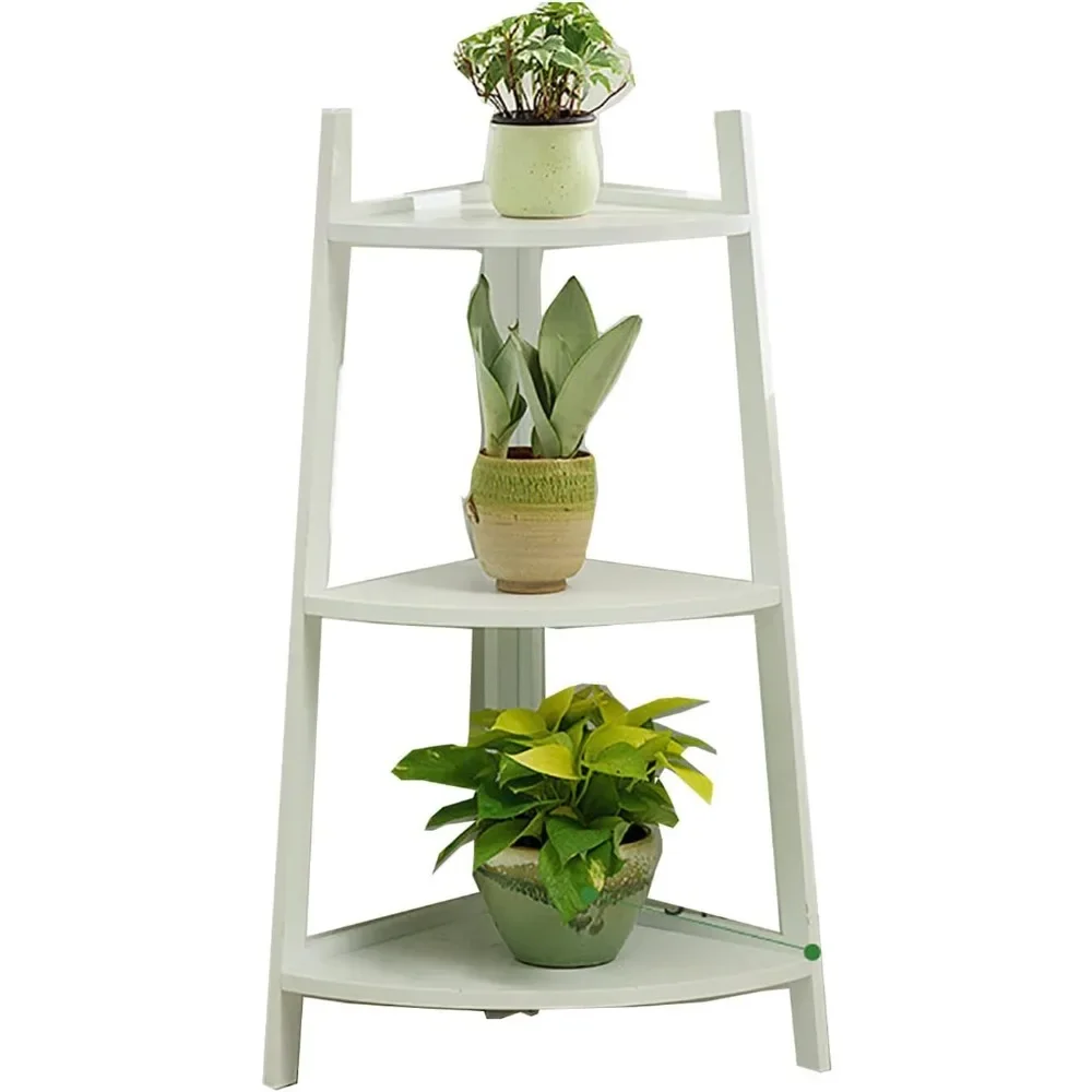 Stylish 3/4/5-Tier Indoor Outdoor Plant Stand - 85cm White Corner Shelf for Living Room & Plant Rack