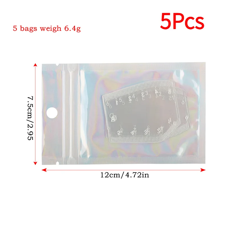 5Pcs Durable Brow Shaping Stencil Shaping Portable Instant Brow Shaper Drawing Eyebrow Design Ruler Gift.