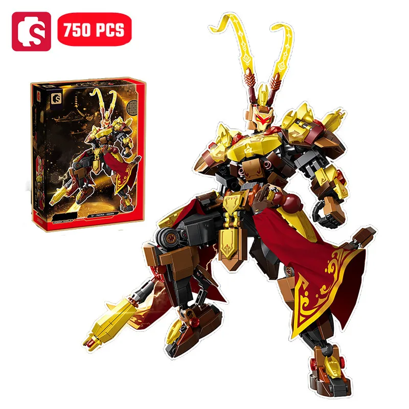 

SEMBO 750pcs Chinese-Style Mech Assemblage Building Blocks MOC Mecha Models Robot Construction Sets for Boys Toys Birthday Gifts