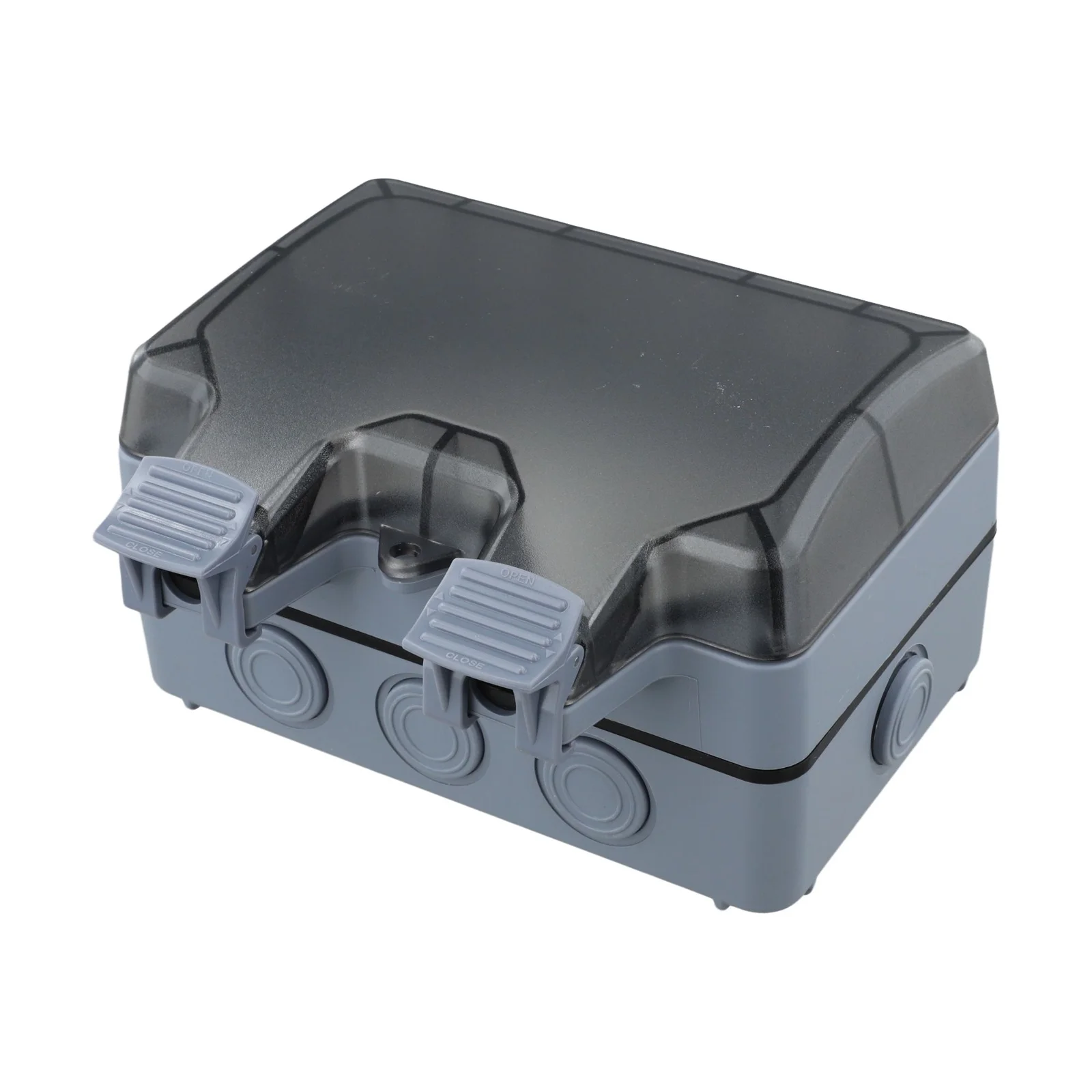 EU Type Socket Waterproof Socket Perfect For Wet Areas Pure Copper Components Snap-fit Cover For Outdoor Lighting
