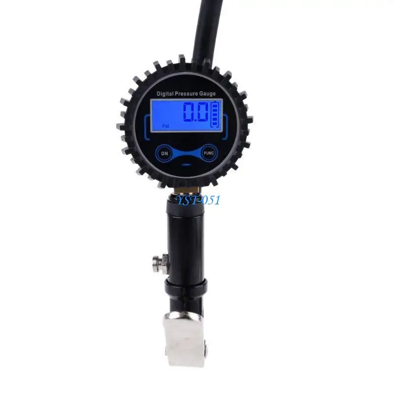 

E15A Heavy Duty Air Pressure Gauge with Rubber Hose and Quick Coupler