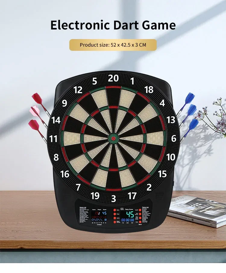 China Wholesale Electronic Dart Board withTwo Multi-color LED LCD Displays