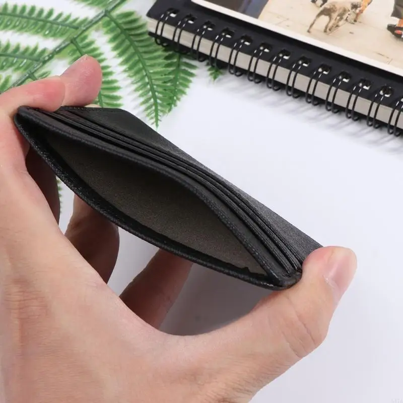 PU Leather Credit Card Holder RFID Blocking Wallet Money for Case for Men Women 547A