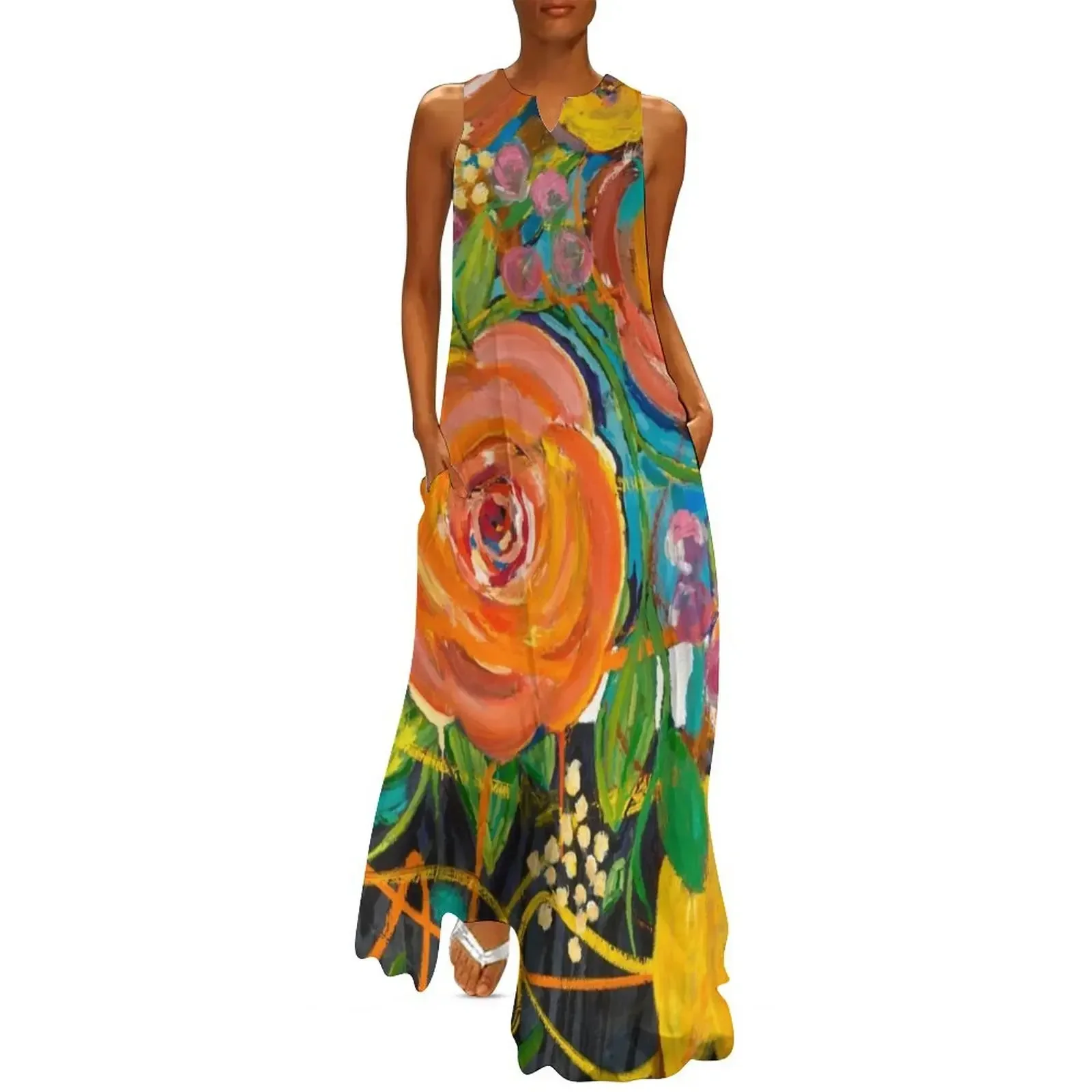 

Flower Party Long Dress dresses for woman 2025 summer dress woman 2025 summer dresses women long dresses Dress