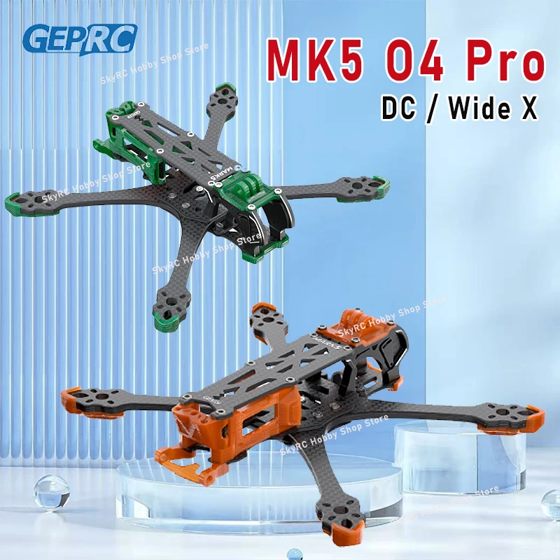

GEPRC GEP-MK5 O4 Pro DC Mark5 Wide X Frame 5-дюймовый дрон из углеродного волокна RC FPV Квадрокоптер Вертолет Запасные аксессуары Запчасти